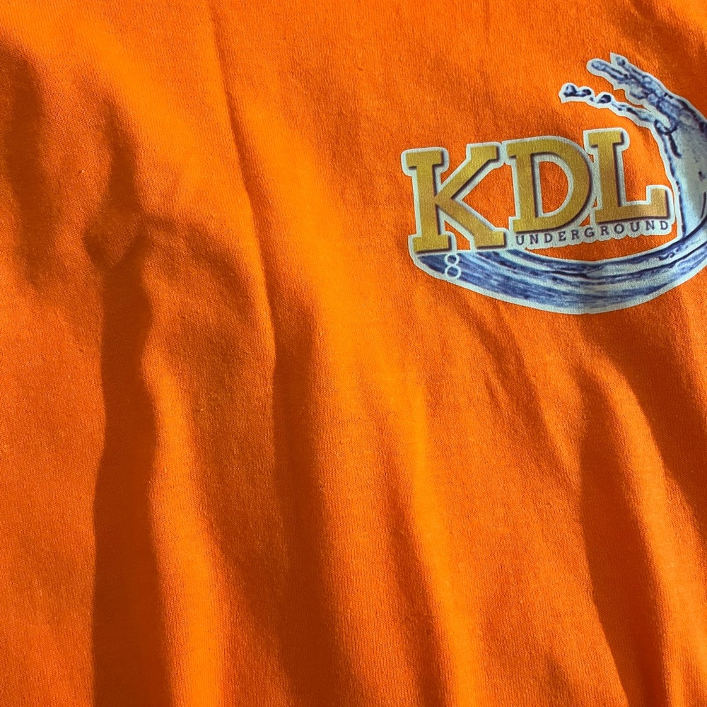 Underground Orange Short Sleeve Tee Vibrant Cotton Blend